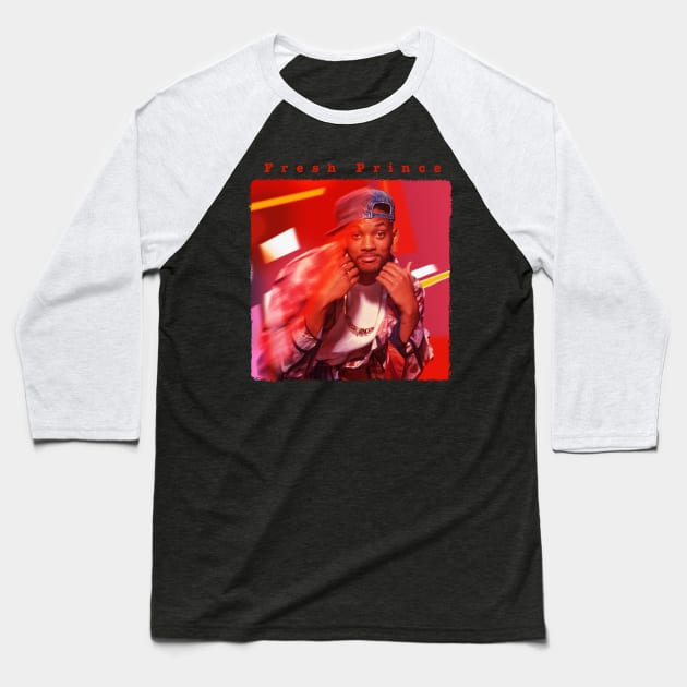 Fresh Prince - 80s lights Baseball T-Shirt by PiedPiper